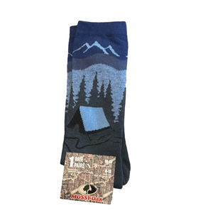 3/$18 Mossy Oak Wilderness Camping Wilderness Crew Socks NWT